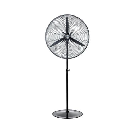 Ventilador Industrial Peabody Vi260m De Pie Y Pared 26" Negro Aluminio 3 Velocidades