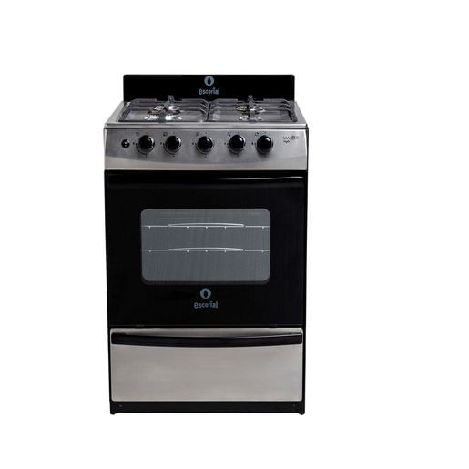 Cocina Gas Natural Escorial Master Style Fundicion 56cm Inoxidable