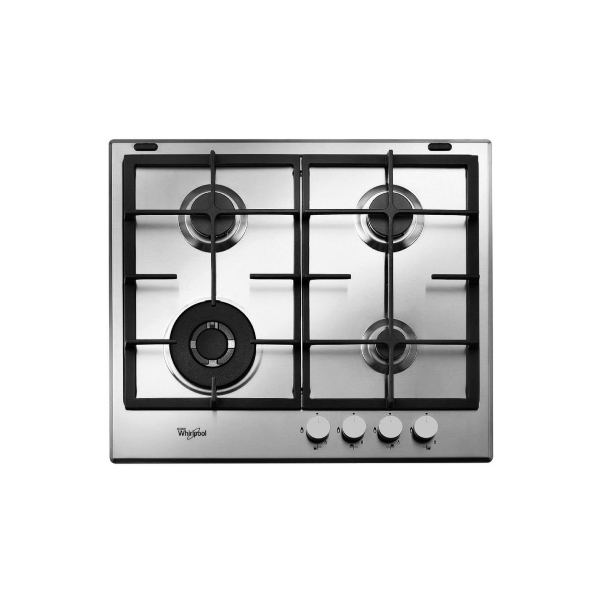 Anafe Whirlpool  Gma6422X 60Cm Gas Inox 4Horn Enc/Electr Anafewhirlpoolgma6422x