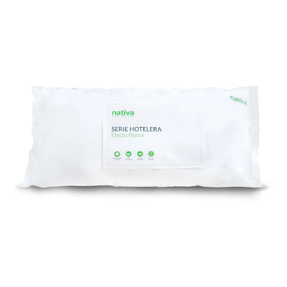 ALMOHADA NATIVA SERIE HOTELERA EFECTO PLUMA 0.70