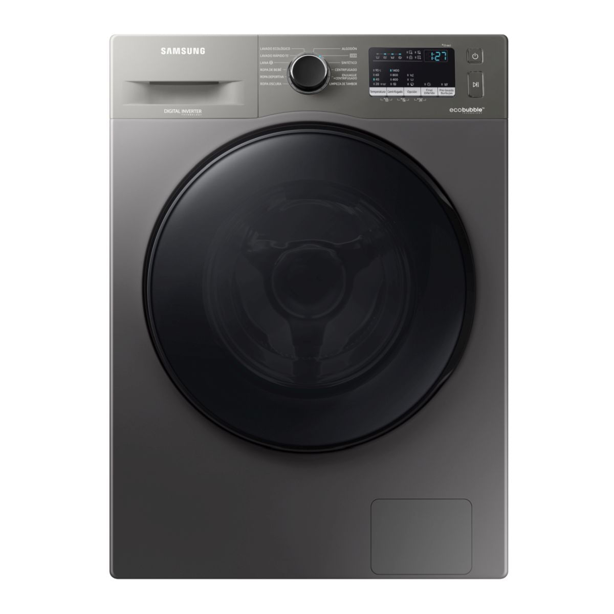 Lavarropas Automatico Carga Frontal Inverter Samsung 9,5 Kg Silver Saww95aa046bxubg