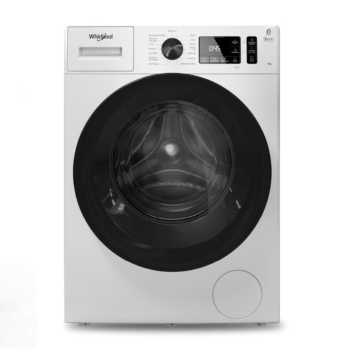 Lavarropas Whirlpool  9kg Wnq90ab Inv 1400rpm 15 Prog Blanco