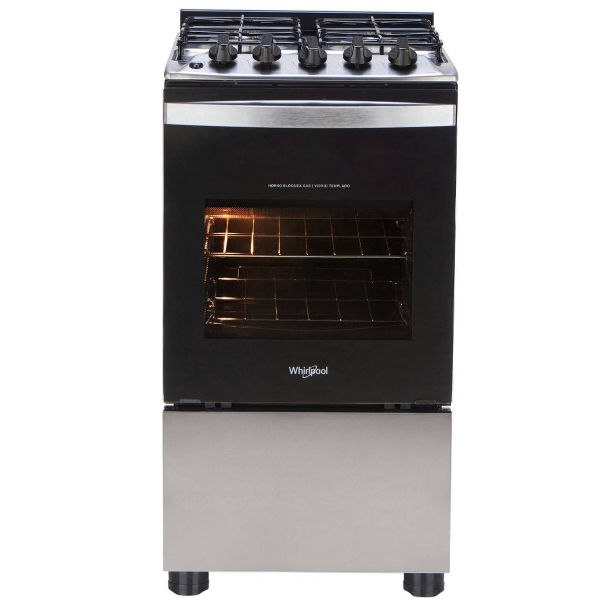 Cocina a Gas 51 Cm Acero WFO4NBR Whirlpool
