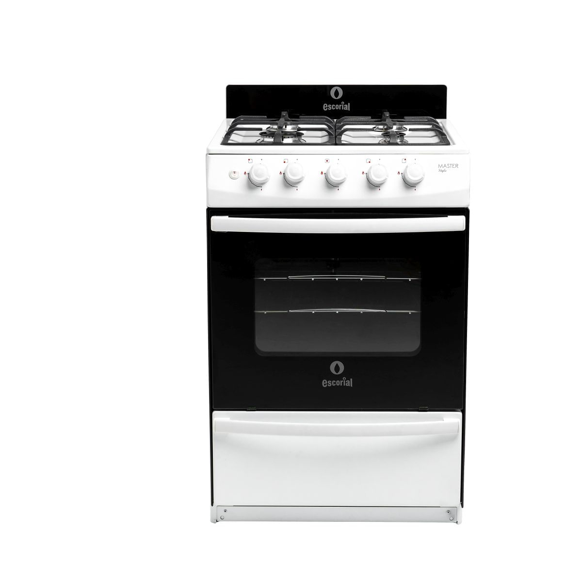 Cocina Gas Natural Escorial Master Style Fundición Blanca