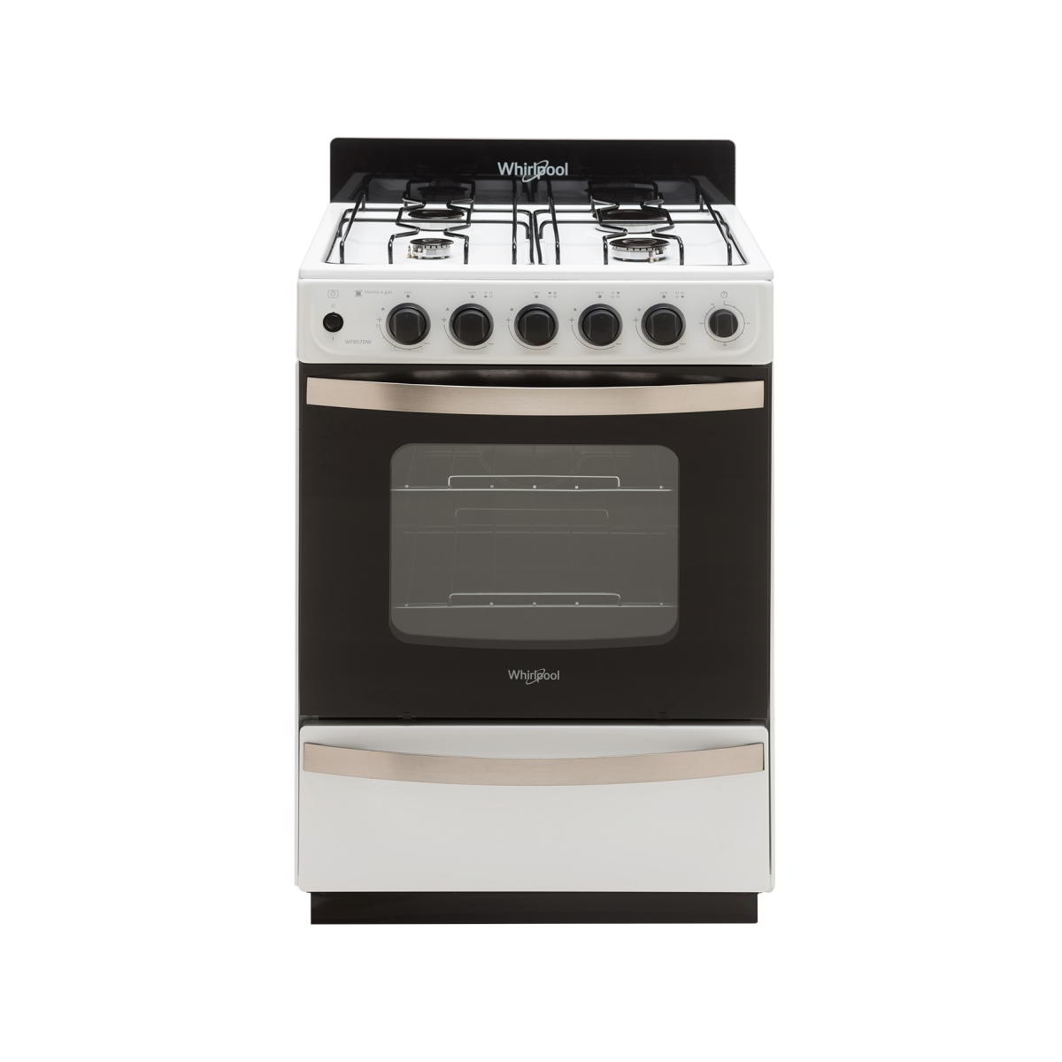 Cocina Multigas 56cm Blanca Wfb57dw Whirlpool