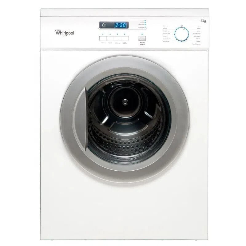 Secarropas Por Calor Whirlpool Wsr07sc 7 Kg Carga Frontal Blanco