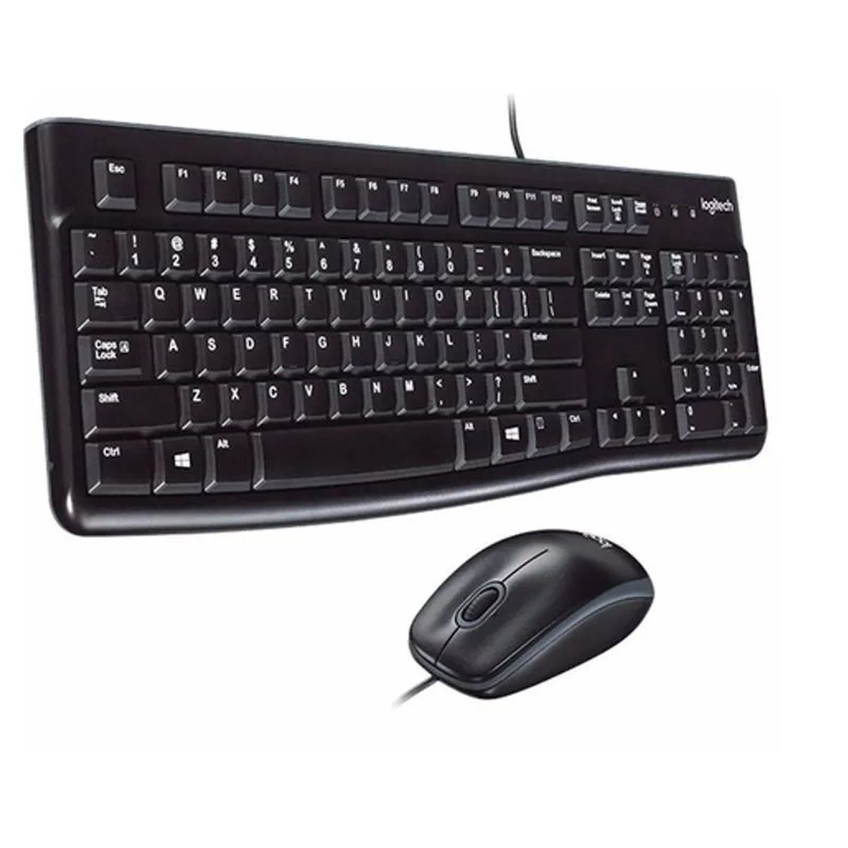 Combo Teclado Y Mouse Mk120 Usb Negro Logitech