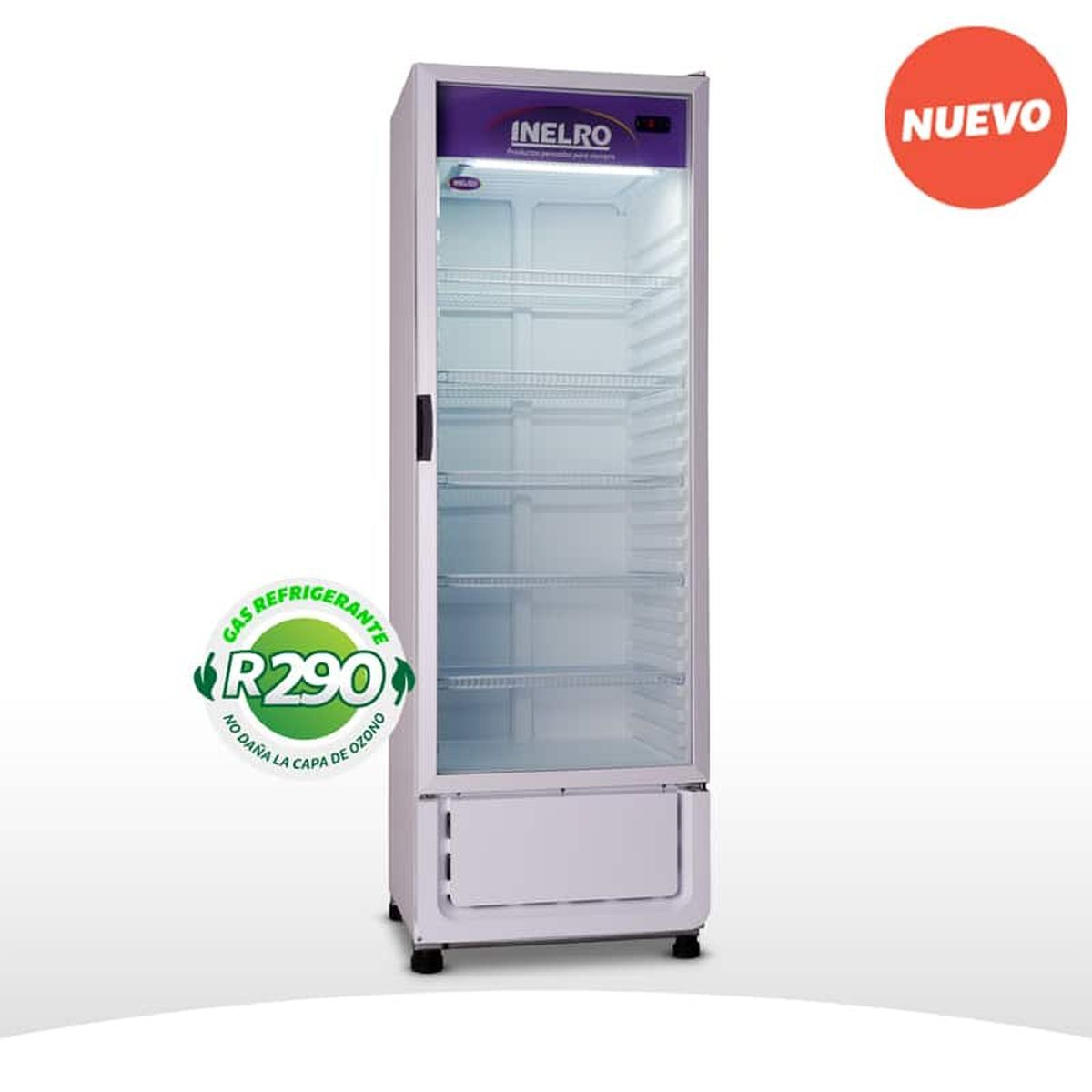 Exhibidora Vertical Inelro Mt17ng 470l R290 Blanca