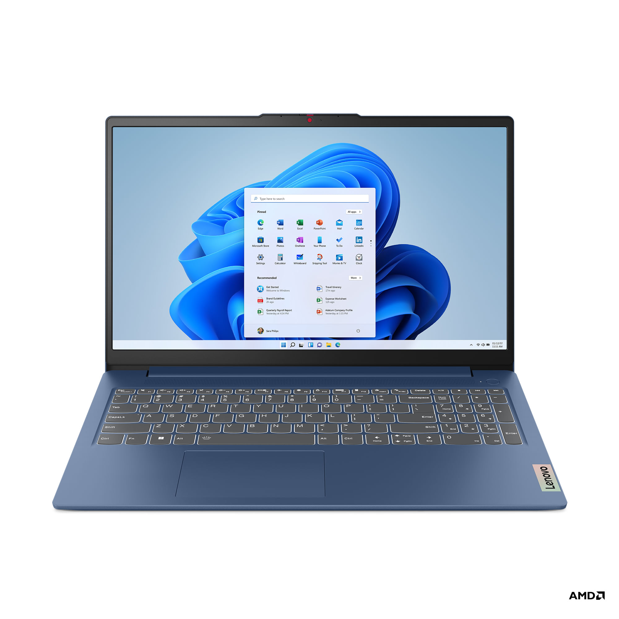 Notebook Lenovo iDeapad Slim 3 15AMN8 FHD R3 8GB/256GB W11 (82xq00ctar)