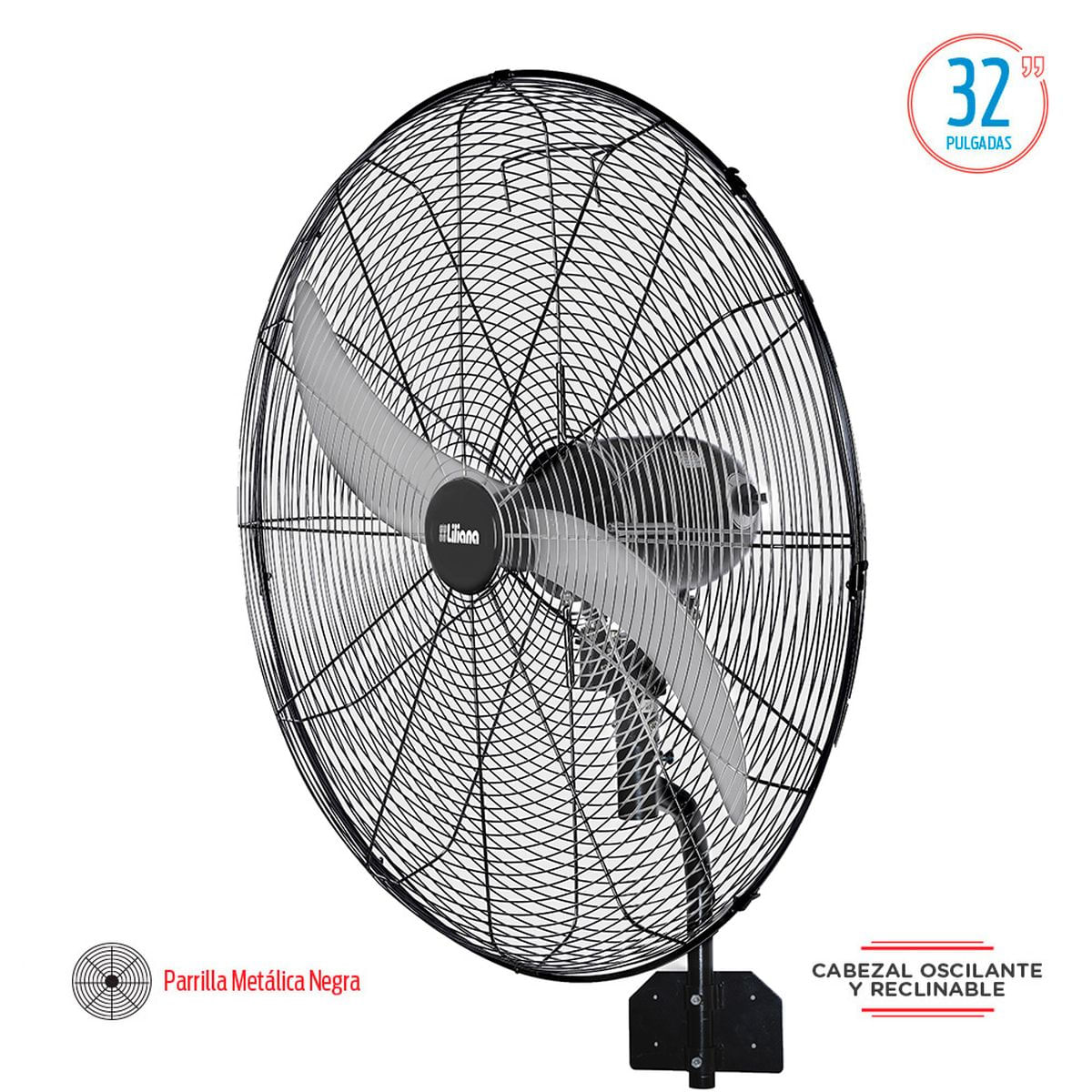 Ventilador industrial Liliana pared VVWI32 32" 280W 3 VEL