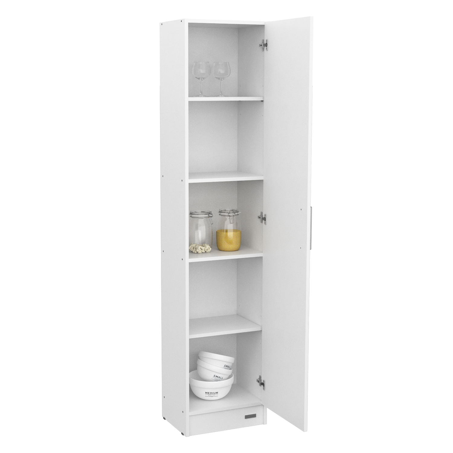 DESPENSERO ORGANIZADOR 1 PUERTA 1,80 MTS. MUEBLE DE COCINA Blanco