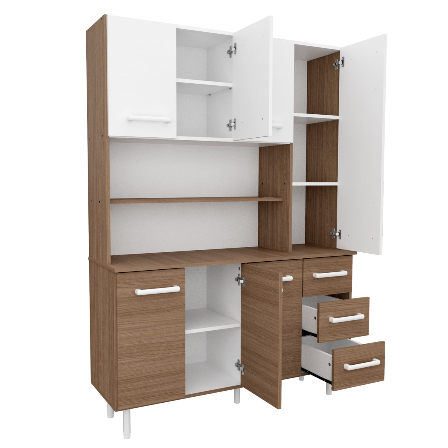 Aparador De Cocina 1,20 mts. Mueble Organizador Melamina