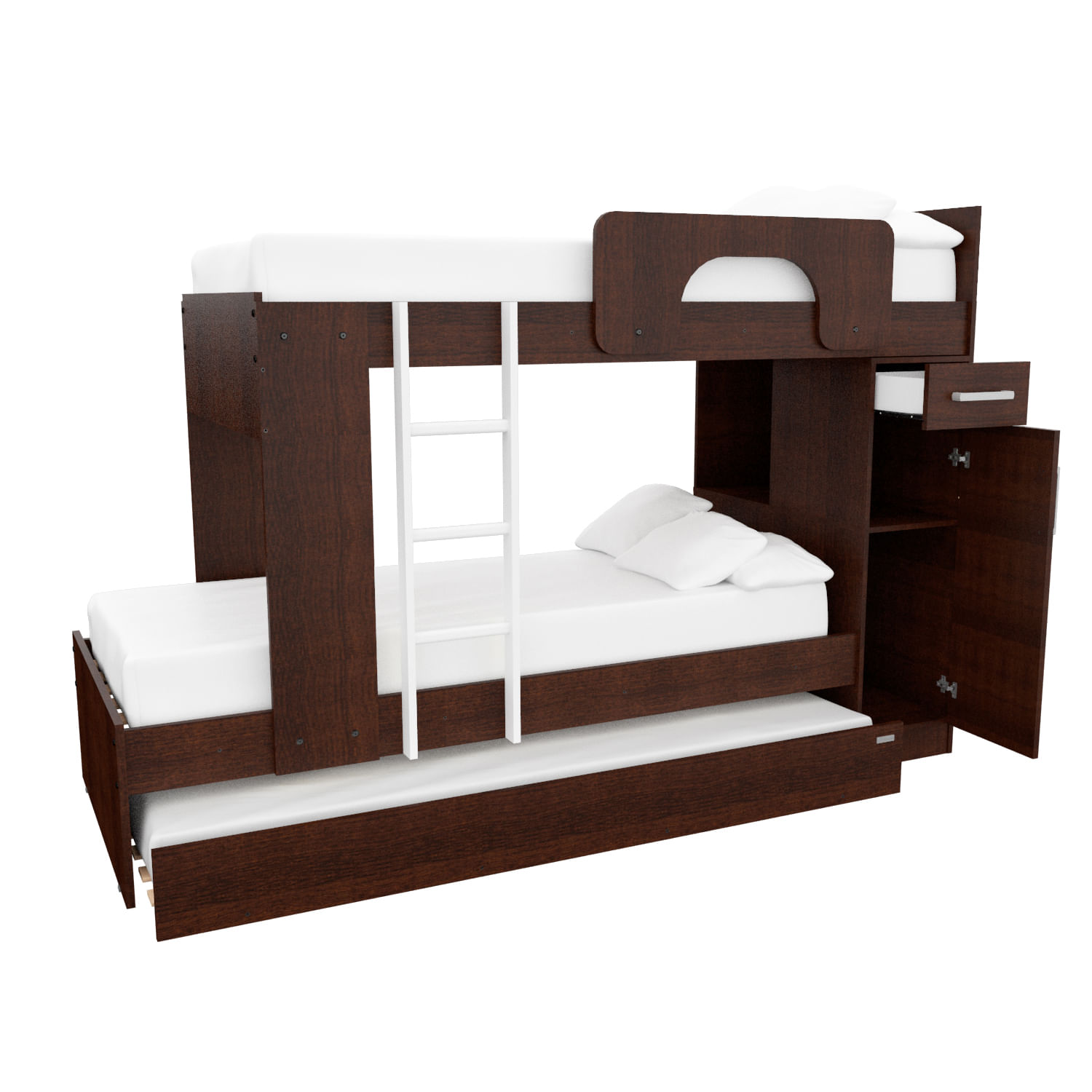 Cama Cucheta Superpuesta Triple Mosconi Dormitorio Infantil