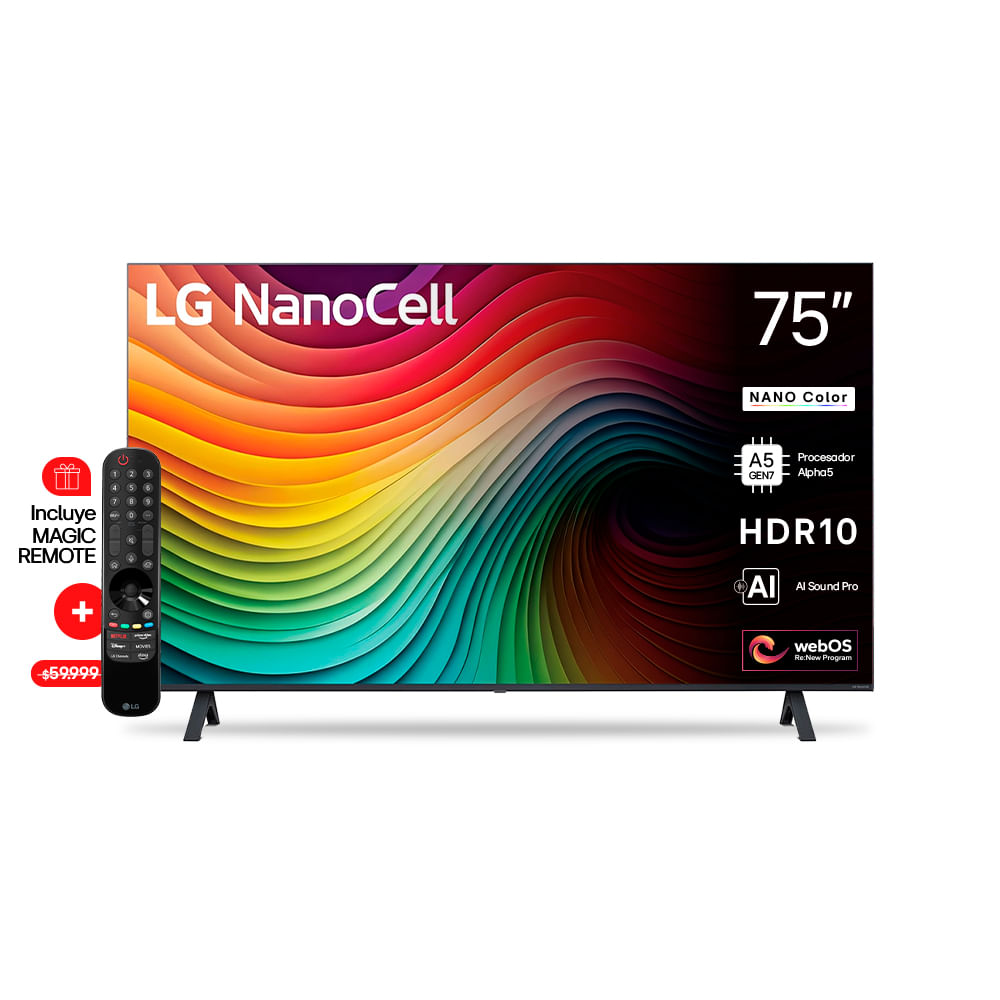 Smart Tv Nano Cell LG 75" 4K 75nano80tsa