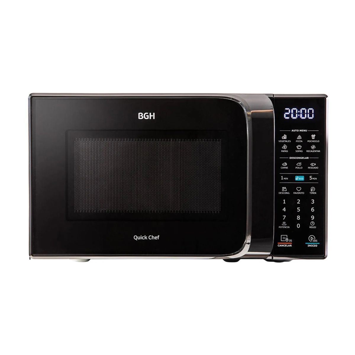 Horno Microondas BGH 20 Lts B120dn20i Quick Chef Eco Negro