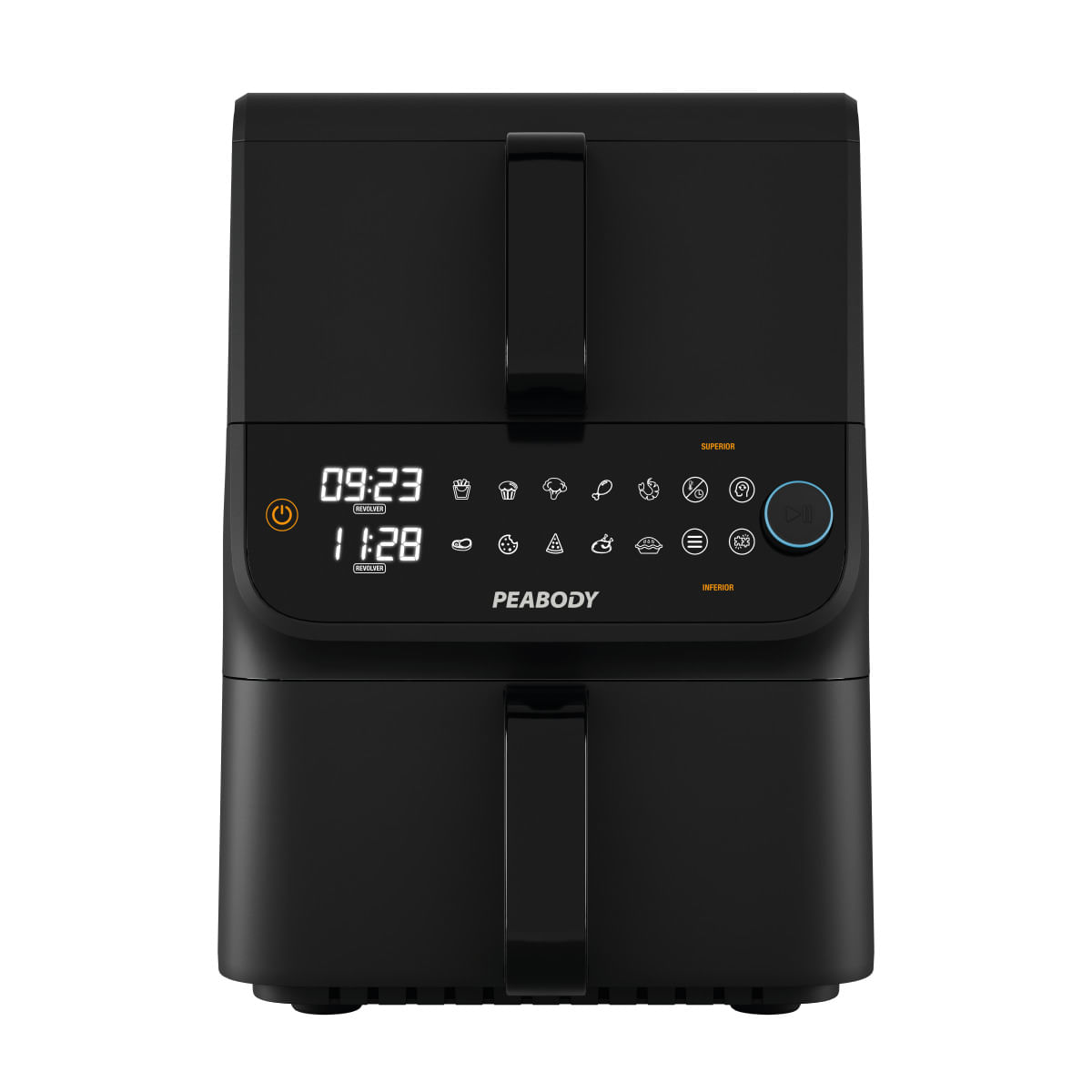 Freidora Peabody Pe-Afdl101n Doble Canasto 10lts