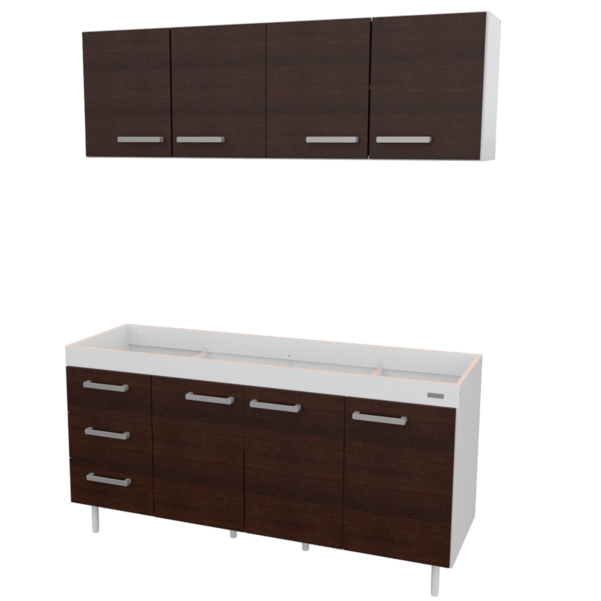Combo Mueble De Cocina 1,60 Mts. Mosconi Sin Bacha