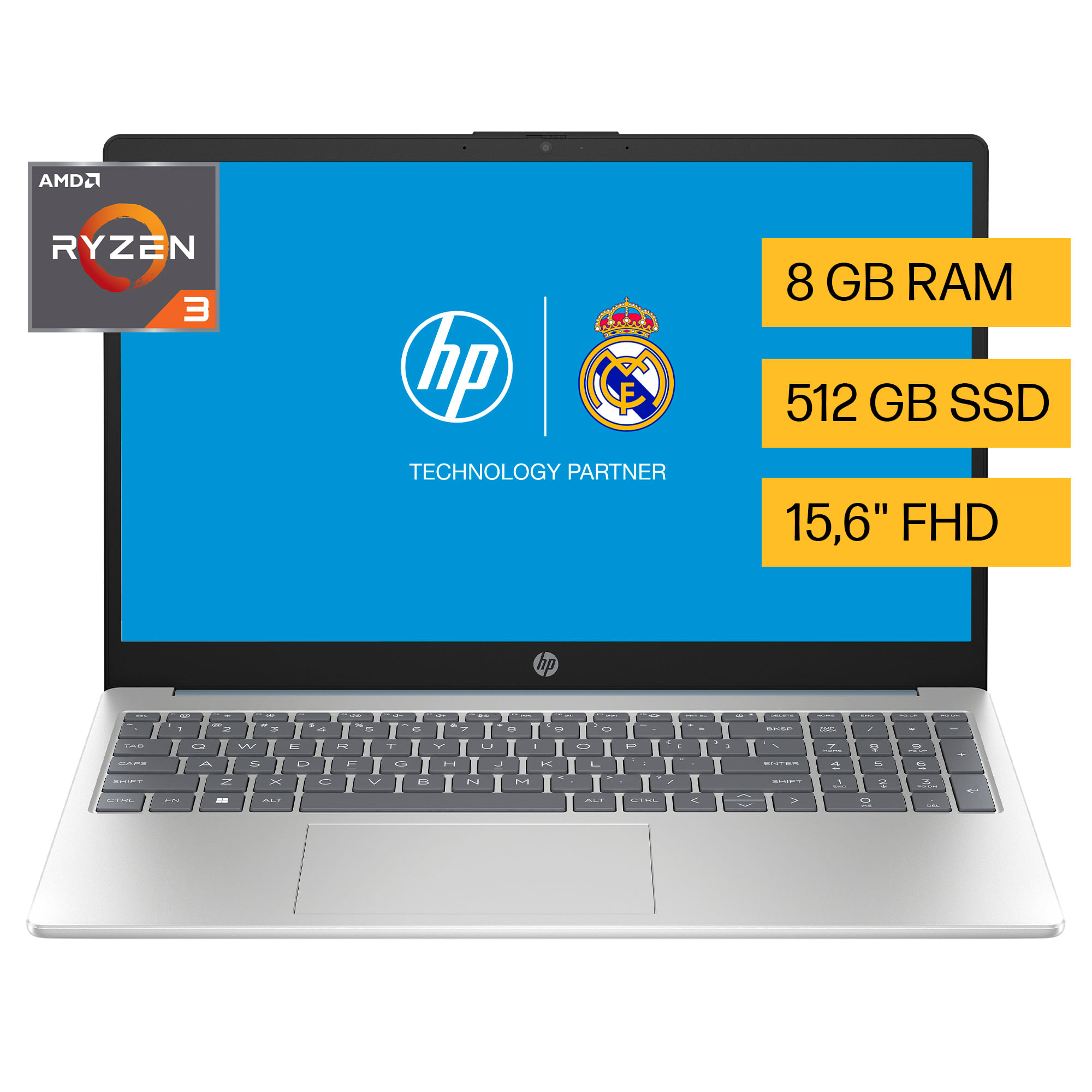Notebook Hp 15-Fc0235la R3-7320u Amd 15"8/512gb