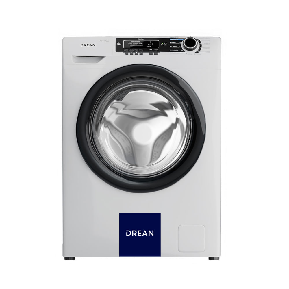 Lavarropas Drean 6kg Lcfdr0610lb0 1000rpm Blanco