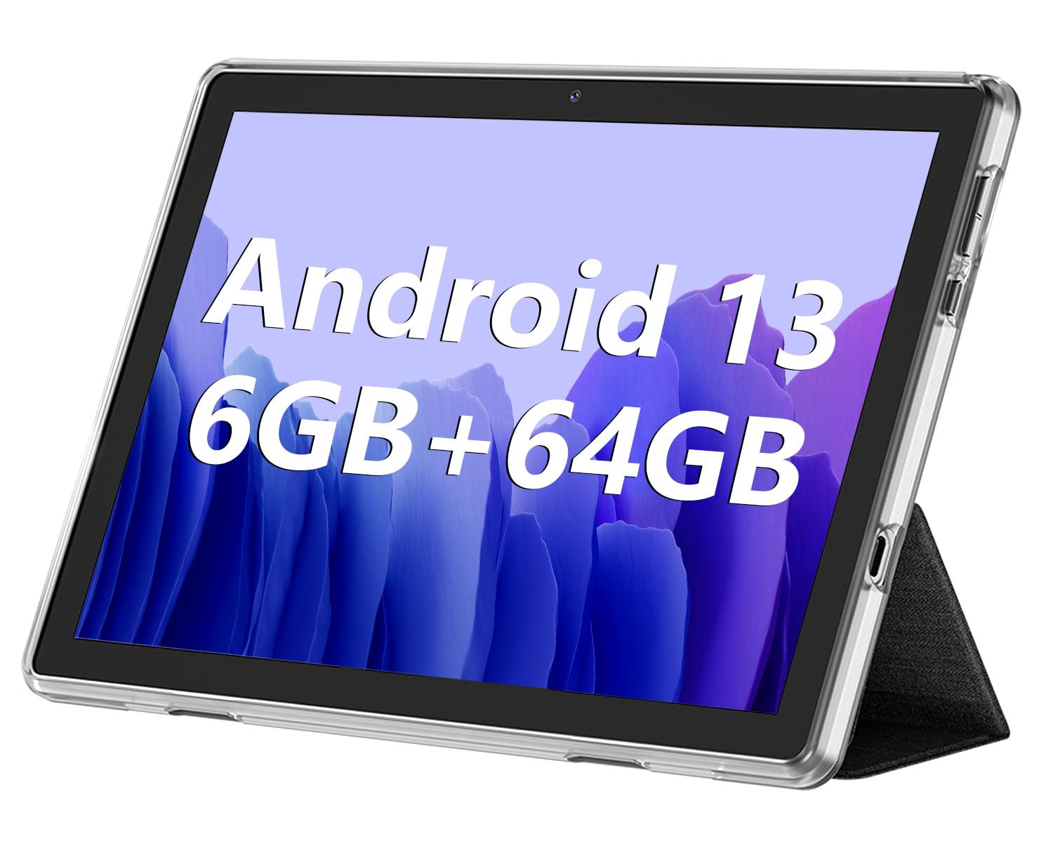 Android Tablet, 10.1 inch Android 13 Tablets 6GB RAM 64GB ROM 1TB Expand, 1280x800 IPS HD
