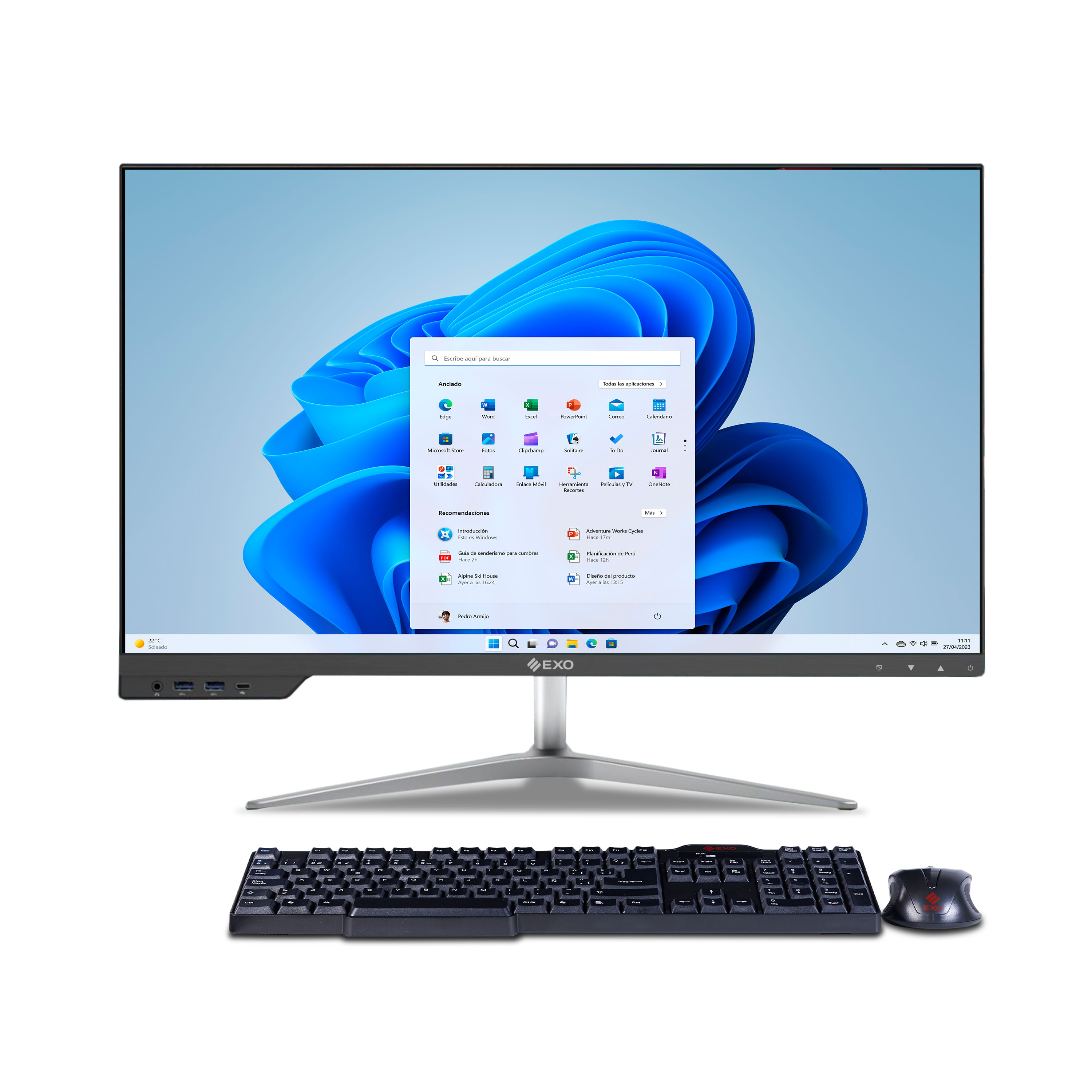All In One Exo Intel I5 12va Gen 23,8 8gb Ssd 480gb Style X6-S5285 W11