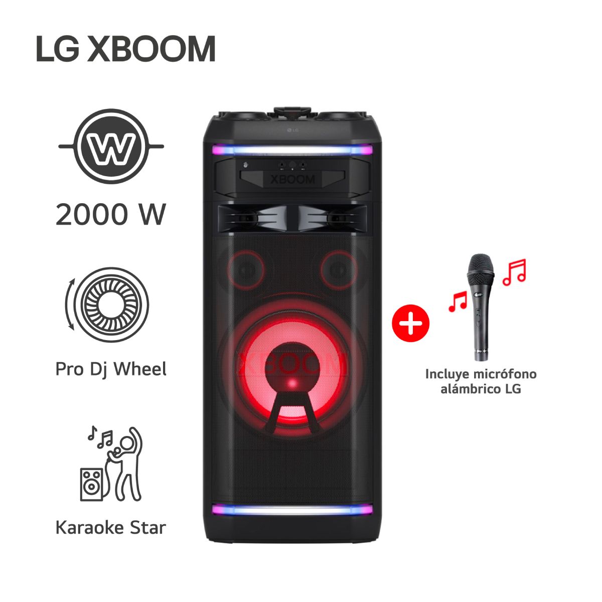 Parlante Portátil LG Xboom Ok99m 2000w Usb Bt Parlante Portatil LG Xboom Ok99m 2000w Usb Bt