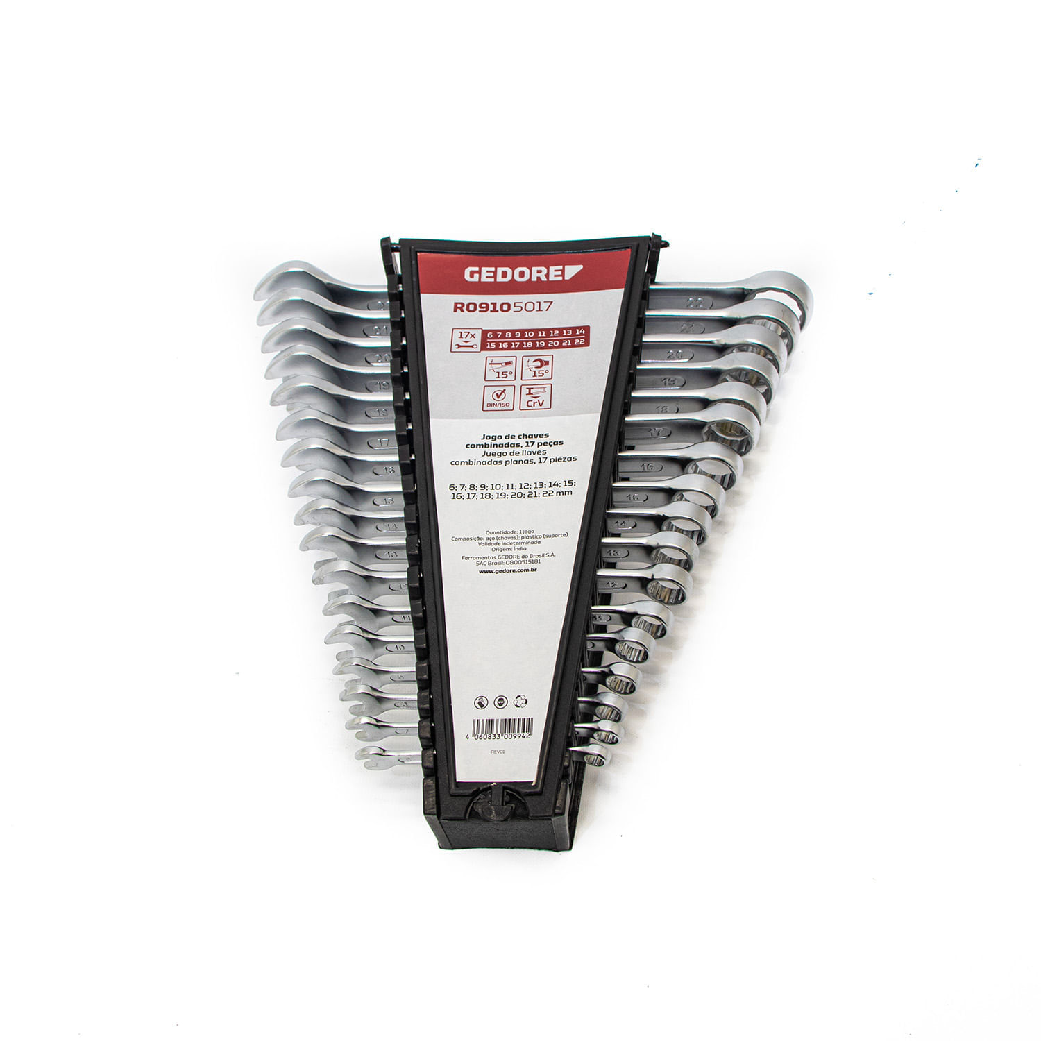 Juego Llave Combinada 6-22 17 Piezas x 1 Unidad