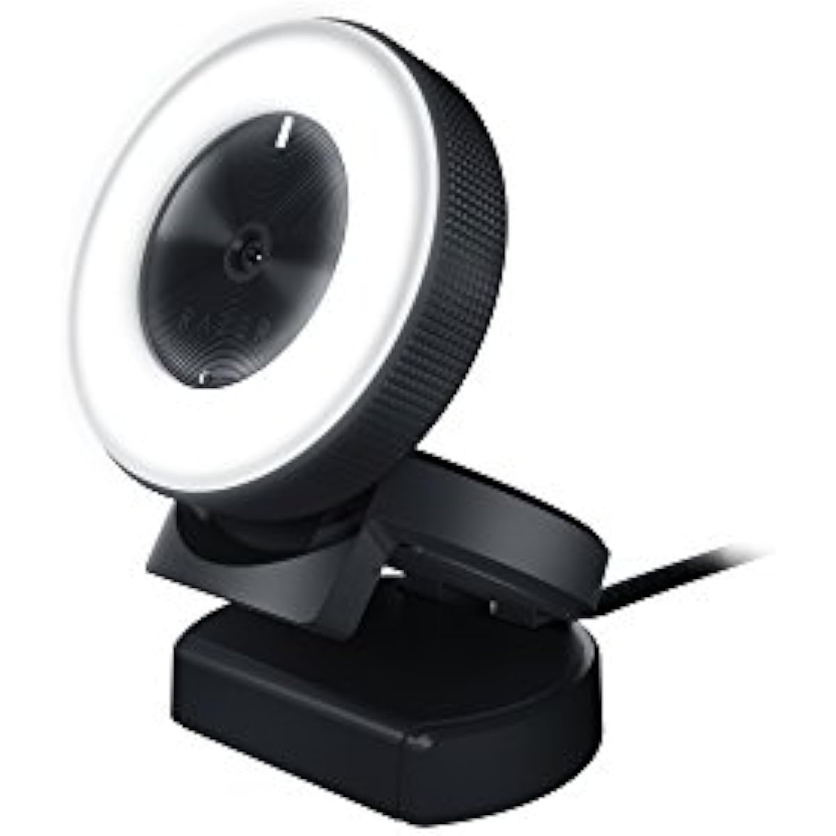 Cámara web para streaming Razer Kiyo: 1080 p a 30 FPS o 720 p a 60 FPS. Anillo de luz con brillo