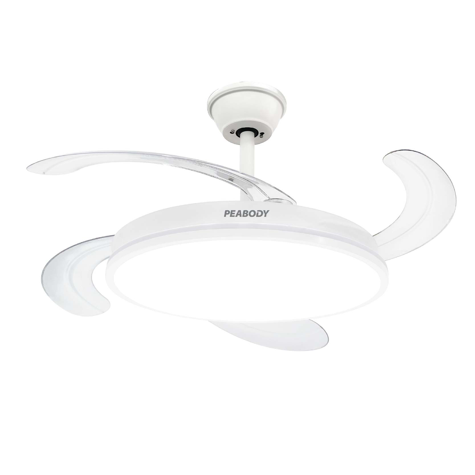 Ventilador Peabody 42" Retractil Pe-Vtrdc410b Luz Blanco