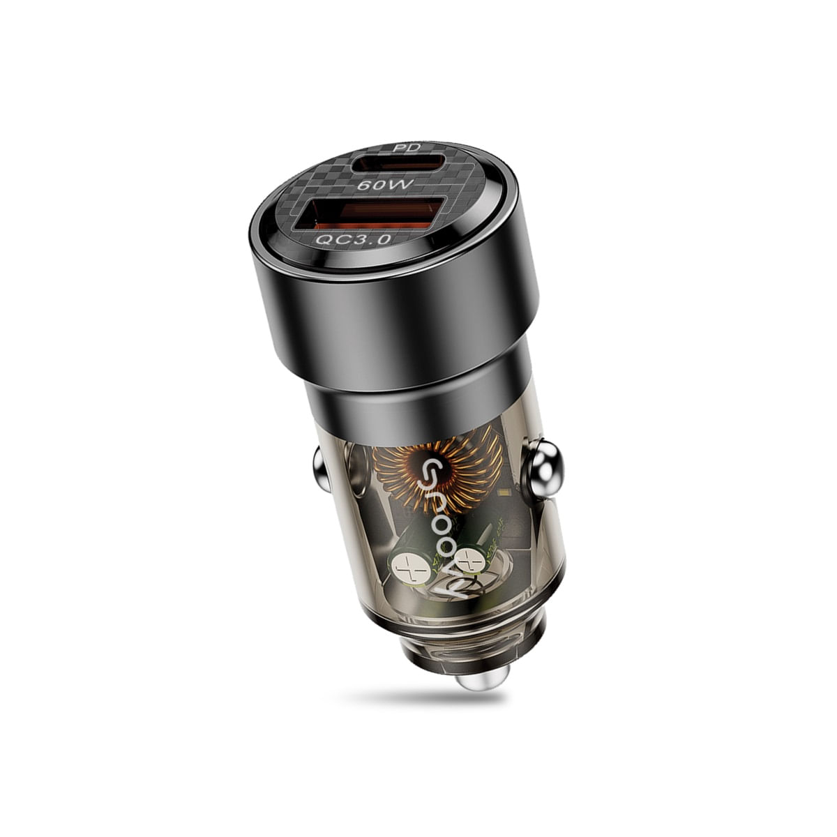 Cargador De Auto Groovy Velocity Usb A/ Usb C 60w