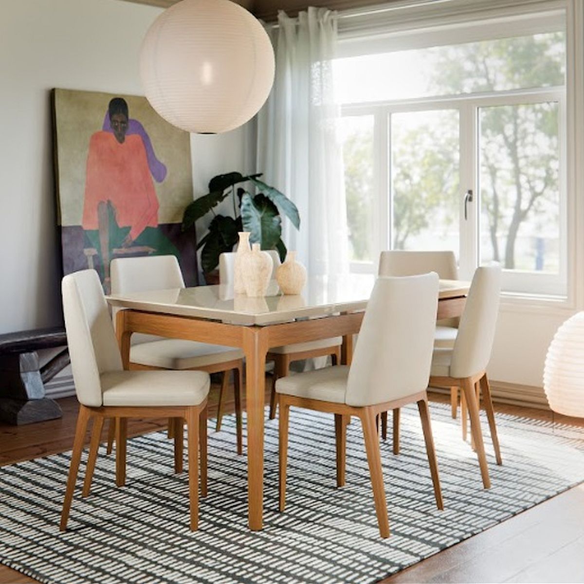 Juego De Comedor Imcal Mesa Wind+6 Sillas City