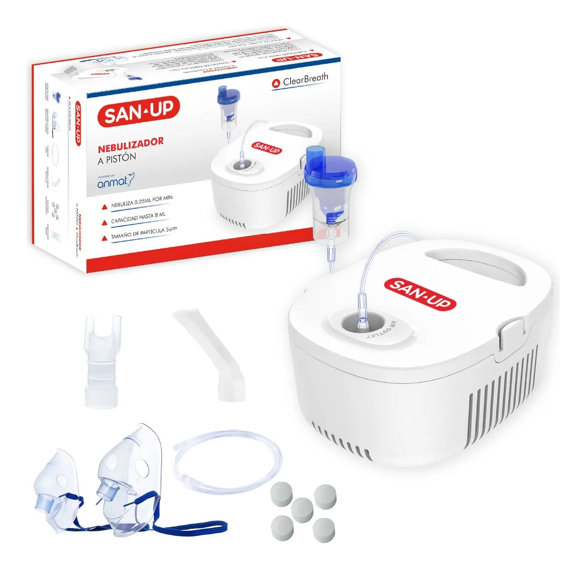 Nebulizador San Up Clar Breath Piston Su-Nep603