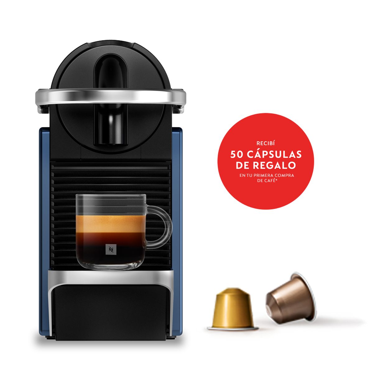Cafetera Nespresso Pixie Blue