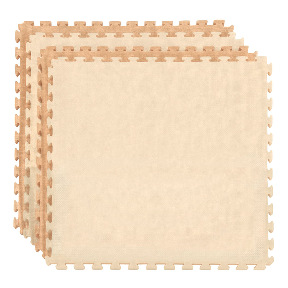 Piso Encastrable Antidesizante X4 Randers Arg-032ta Goma Eva 62*62 Color Tostado Arena