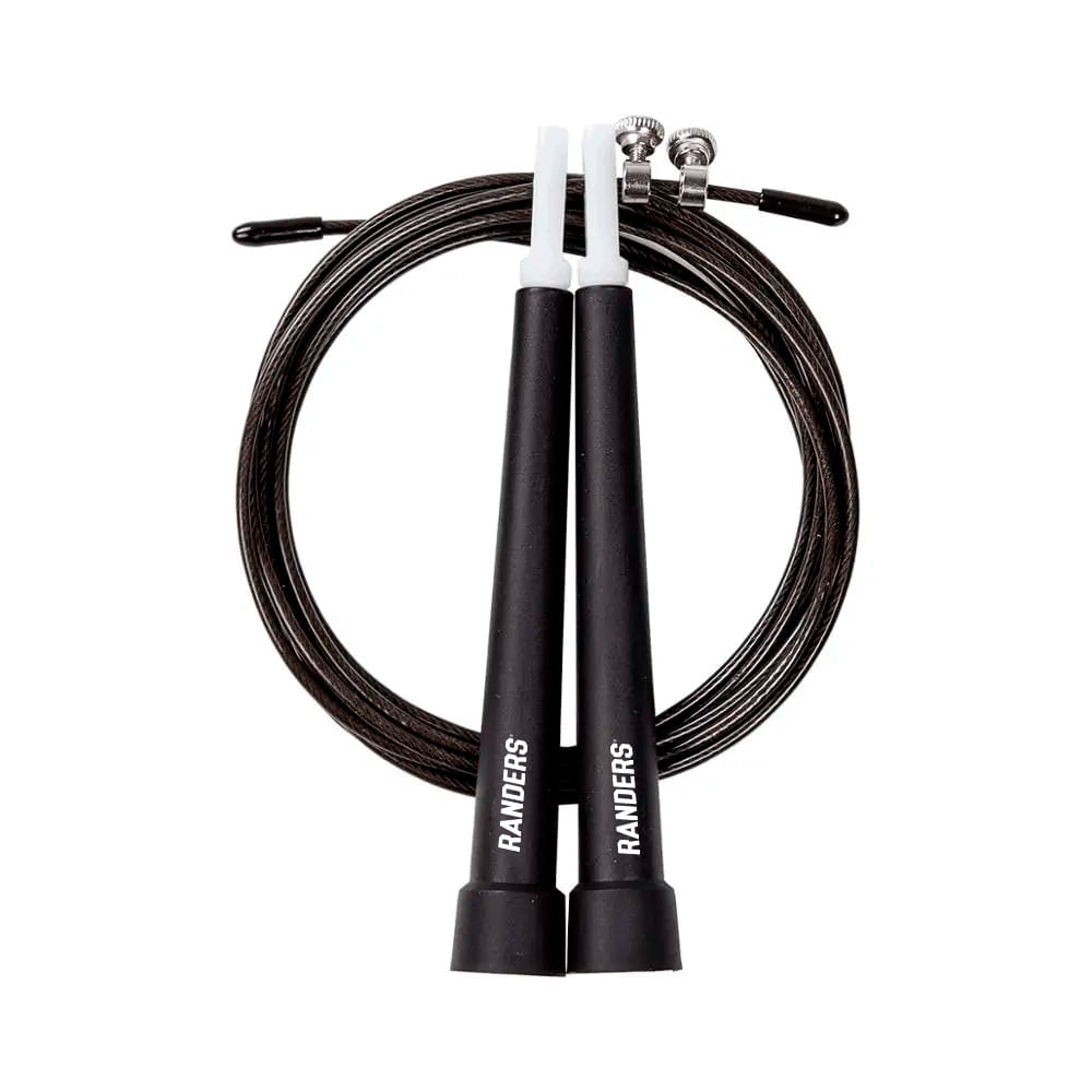 Soga De Salto Arg-013S Randers Pvc Acero 2.9 Mts Negro