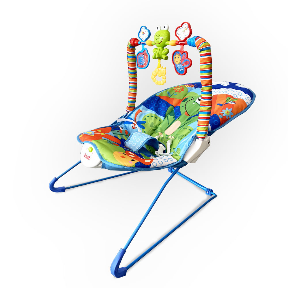 Mecedora Azul Bebe Bebesit Vibracion Musica Juguetes