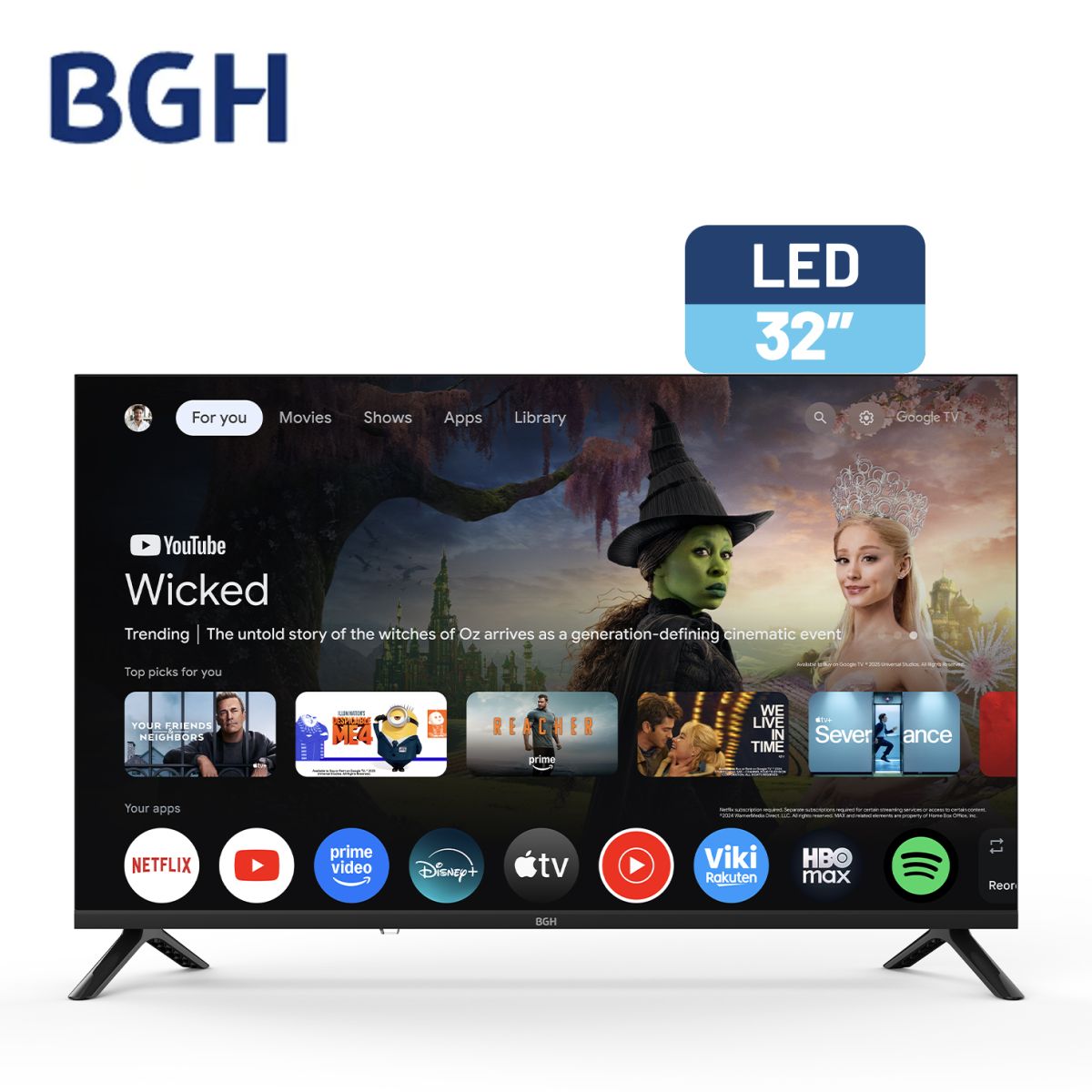 Smart Tv BGH 32 B3226g5g Hd Hdmi Google Tv