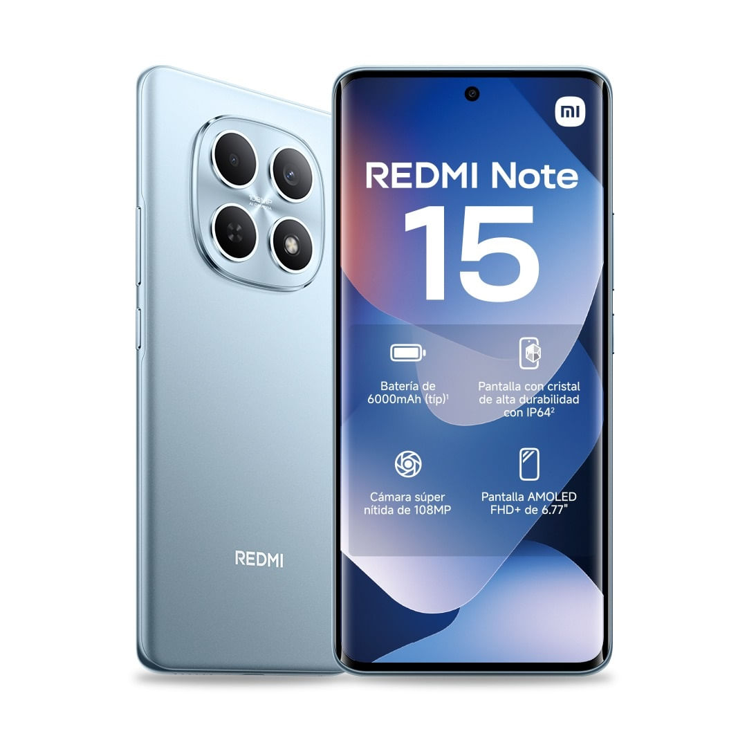 Celular Xiaomi Redmi Note 15 8/256gb Glacier Blue REDMI NOTE 15 8/256GB GLACIER BLUE