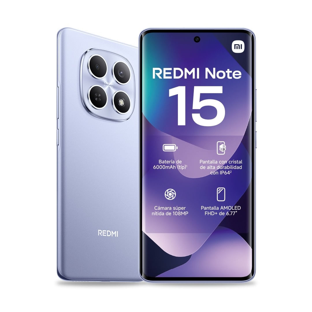Celular Xiaomi Redmi Note 15 8/256gb Purple REDMI NOTE 15 8/256GB PURPLE