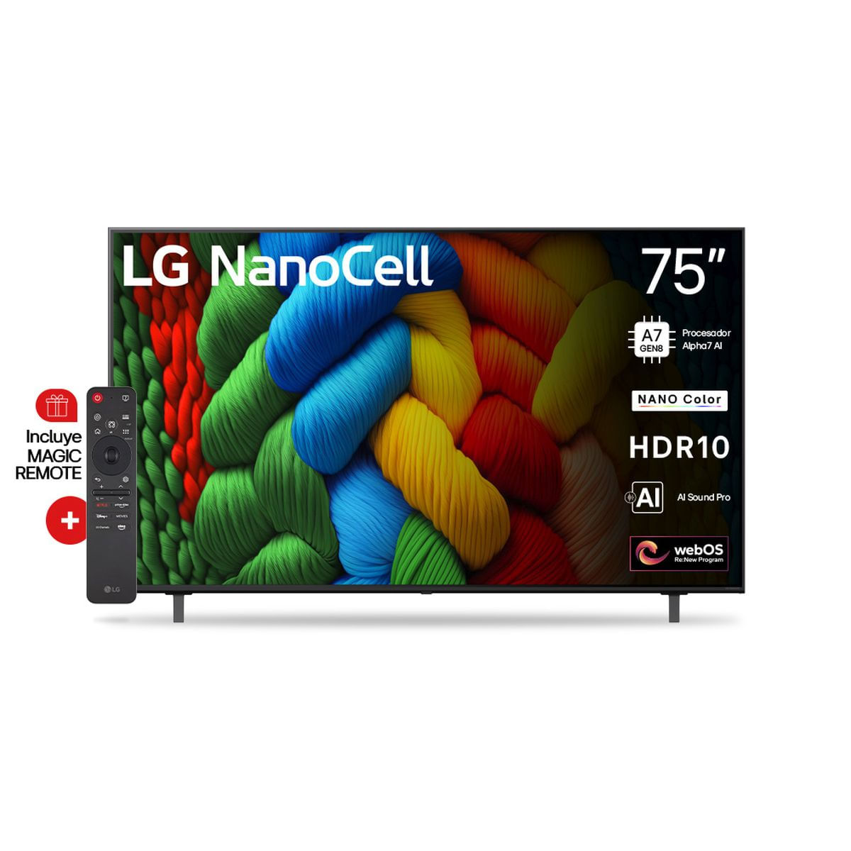 Smart Tv Led Lg Nanocell 75" Ultra Hd 4k 75nano80asa