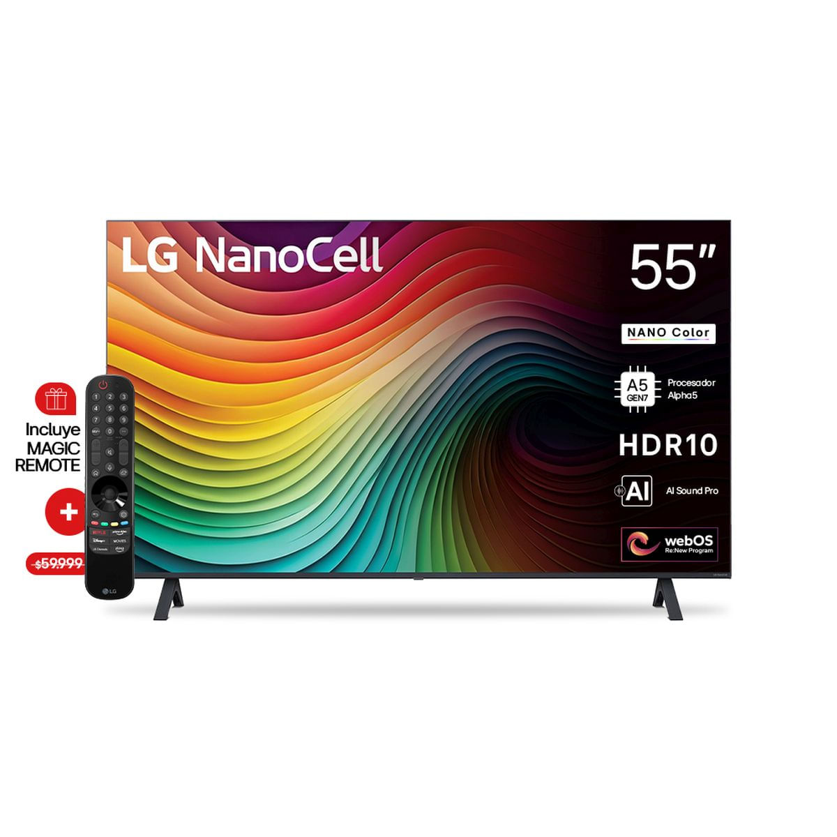 Smart Tv 55 Lg Nanocell 4k 55nano80tsa