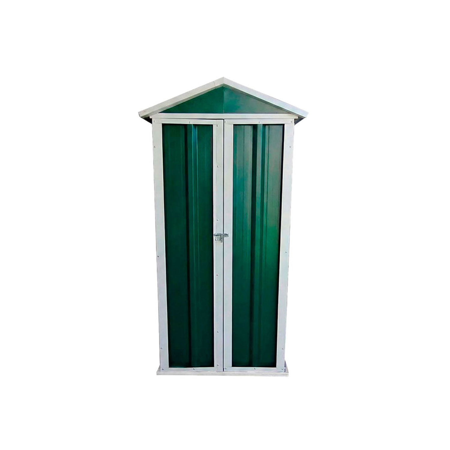 Deposito de jardin 100x057x200 Calibre 25 + Piso + Estante - Varios Colores