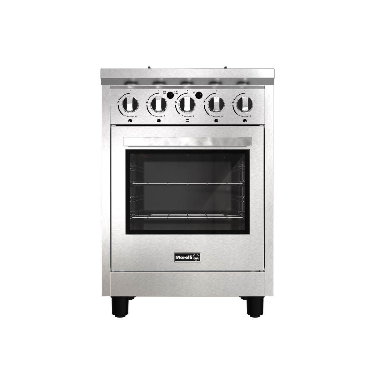 Cocina Morelli 60cm 16210 Portenza Inoxidable 600 Con Encendido