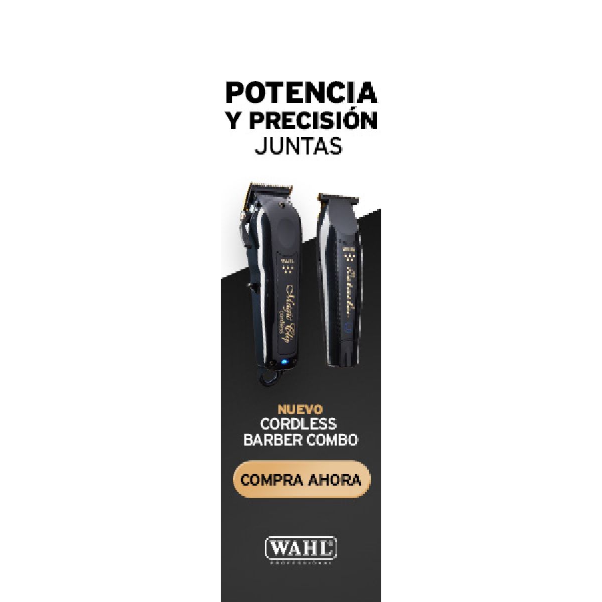 Cortacabello Wahl Barber Combo Prof Cordless