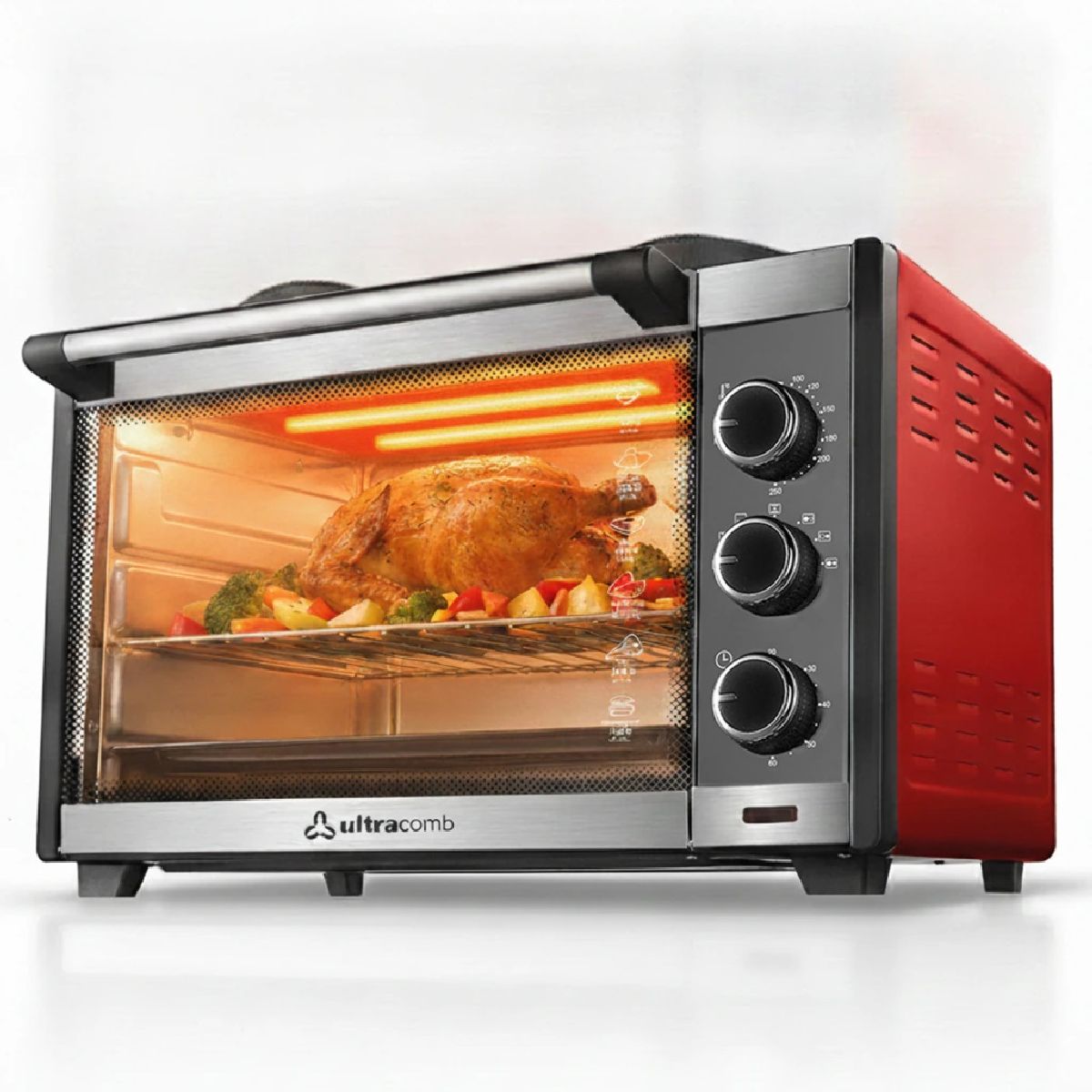 Horno Electrico 45lts Ultracomb 1600w Convección Doble Anafe Uc-45acn