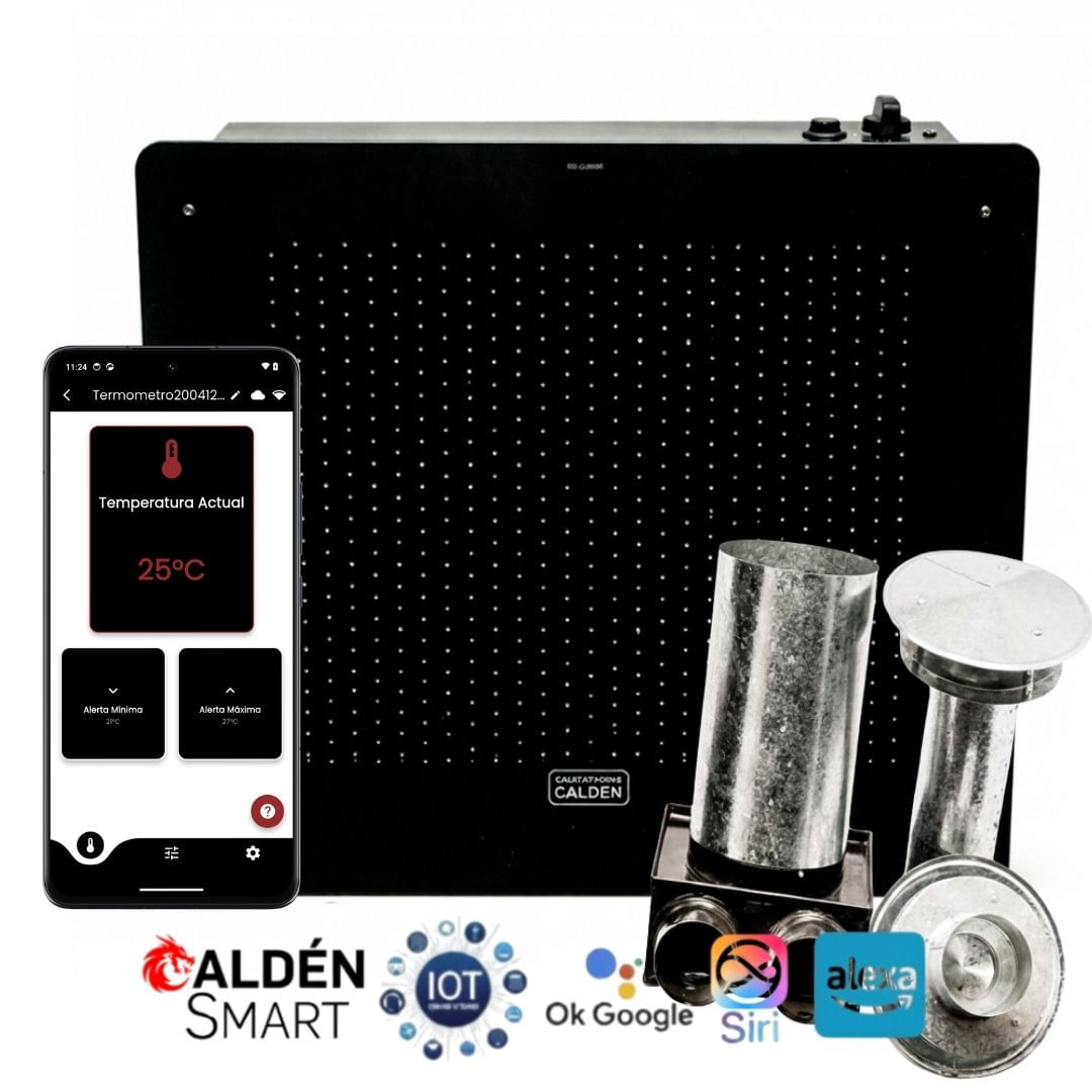 Calefactor Caldén 4000 Kcal/h Tiro Balanceado Vertical Smart Gas Envasado
