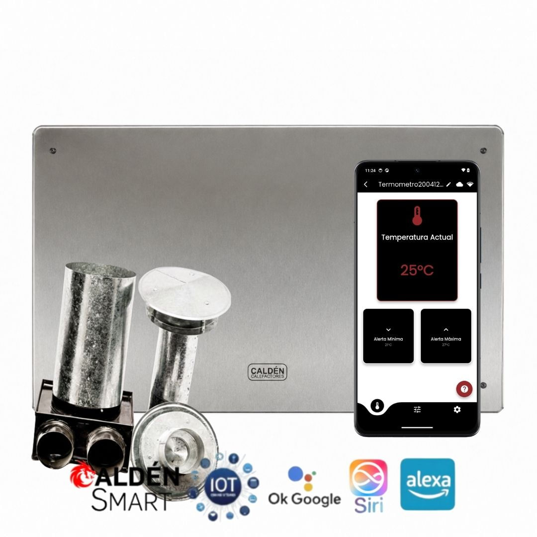 Calefactor Caldén 5000 Kcal/h Tiro Balanceado Vertical Smart Gas Envasado