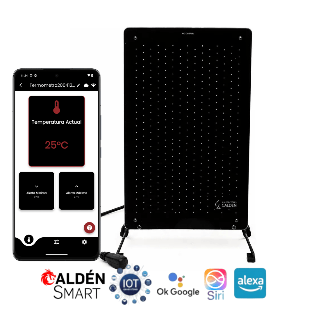 Calefactor Caldén Eléctrico Smart 2000W Amurar/Móvil
