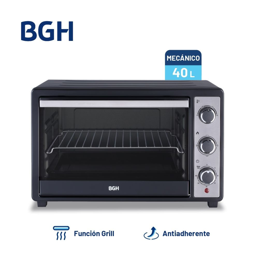 Horno Electrico BGH 40 Litros BHE40M25N1500W Timer