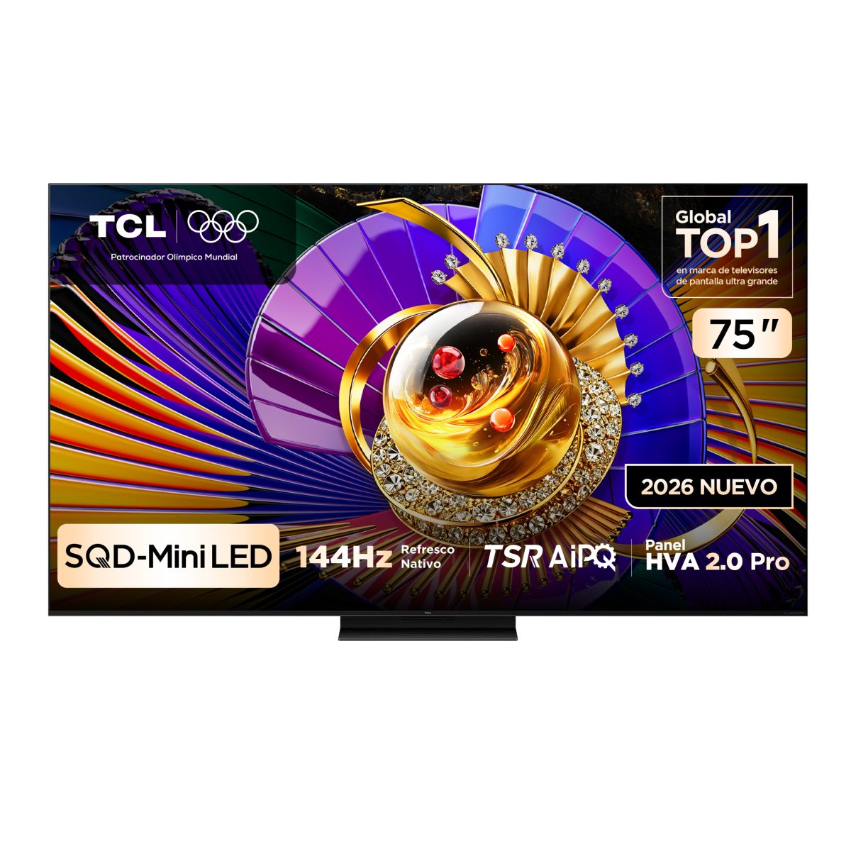 Televisor Tcl 75" 75c7l Sqd-mini Led 4k Uhd Google Tv 144hz